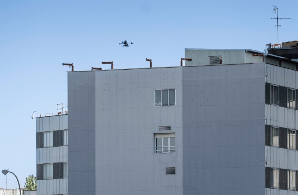 Transporte de material sanitario con drones entre hospitales